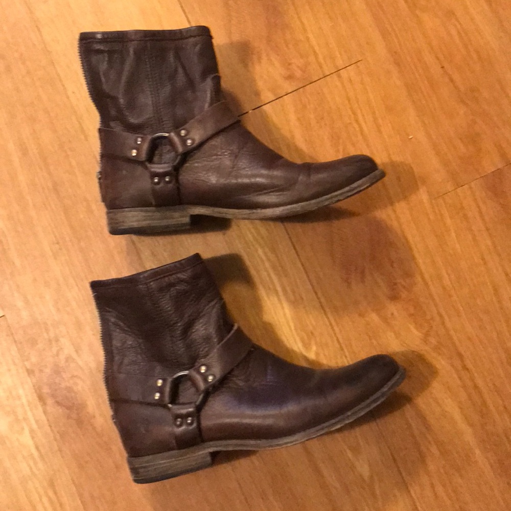 Brown Frye Philip Harness Boots size 10